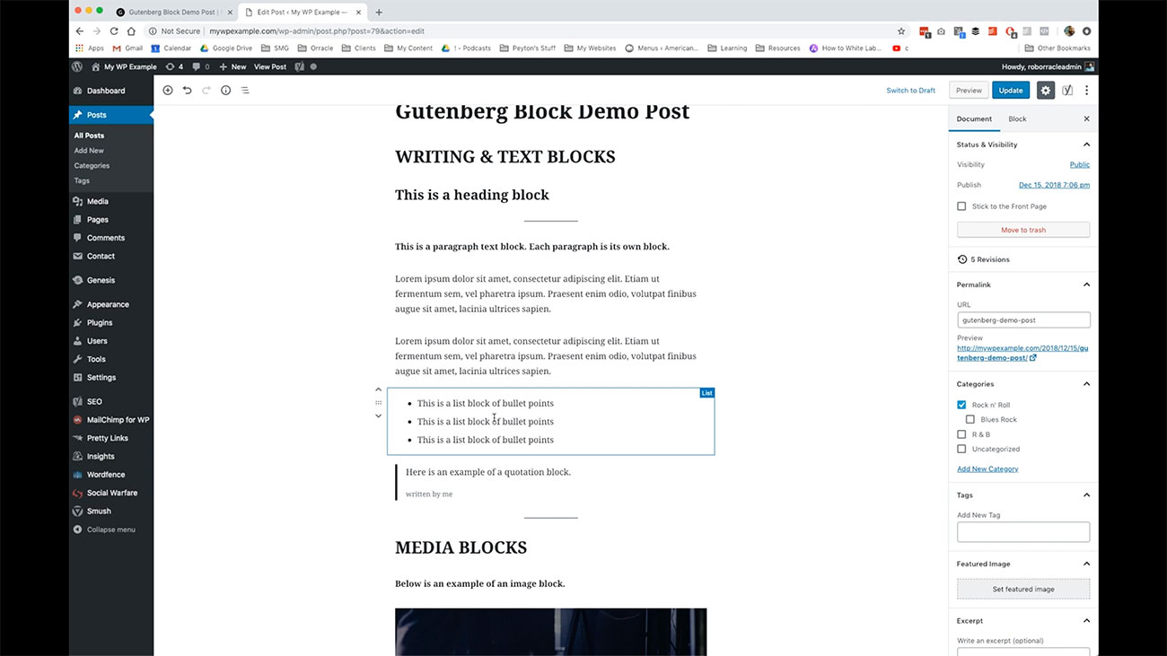 How To Use Gutenberg Blocks