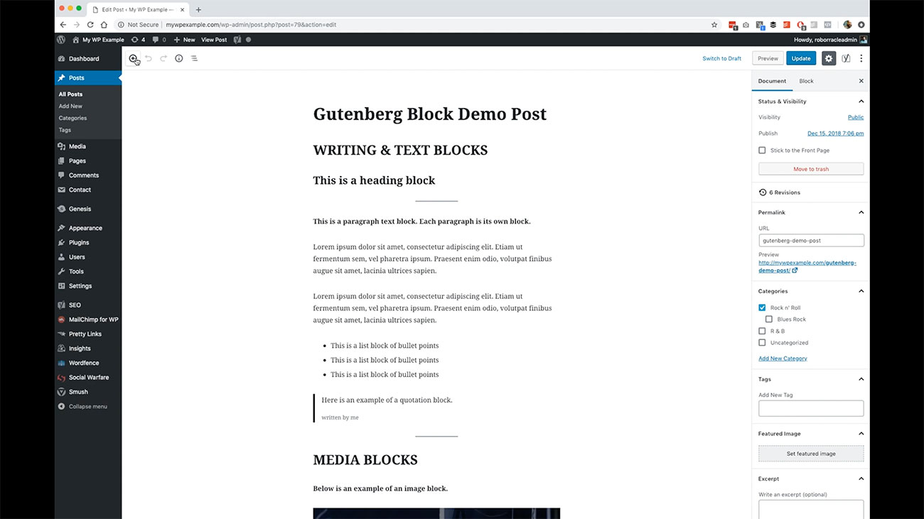 How To Use The Gutenberg Editor