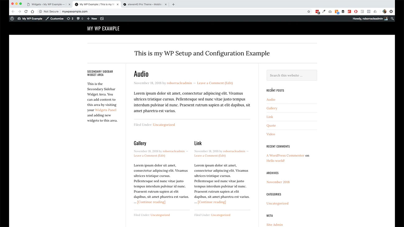 WordPress Website Workshop Module 7