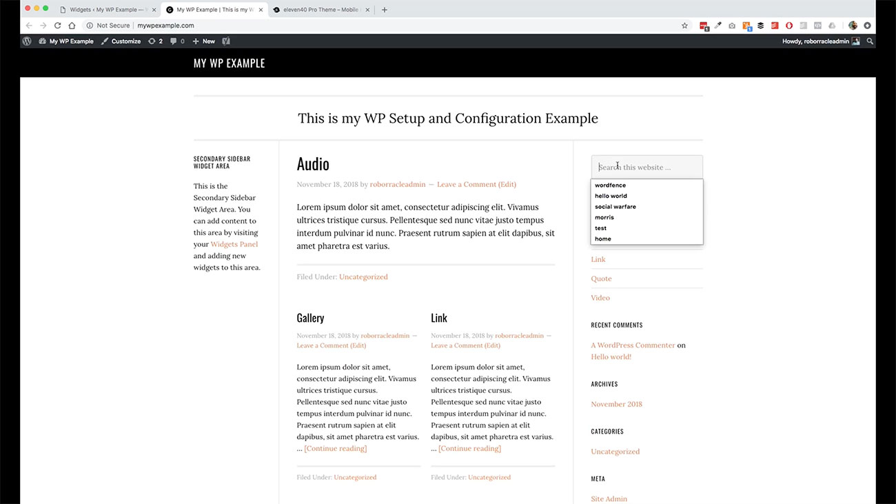 WordPress Website Workshop Module 7