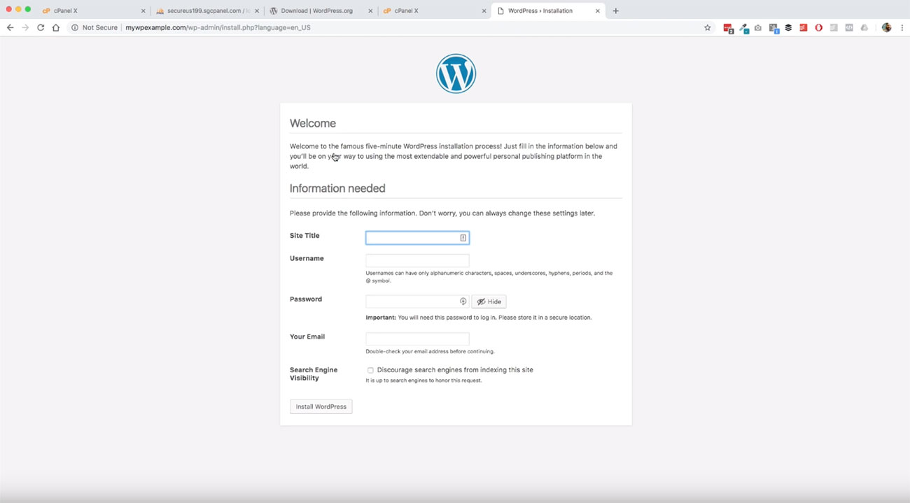 How To Install WordPress Manually