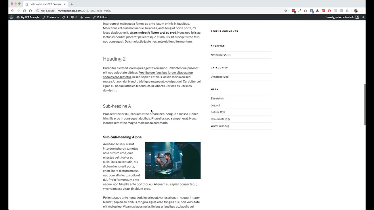 WordPress Website Workshop Module 6